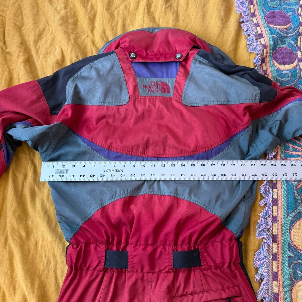 The North Face Extreme Gear Vintage‎ Ski Suit Red Black Mens Small One Piece